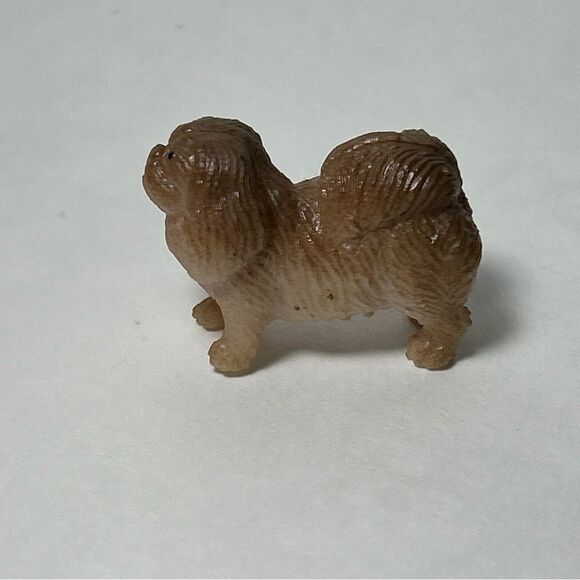 Set Of 4 Rubber Dog Figure Pencil Topper Poodle, Pekingese, Yorkie, Afghan Hound - Picture 13 of 14